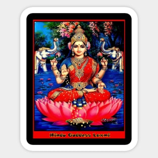 Hindu Goddess of Wealth Laxmi Print Sticker